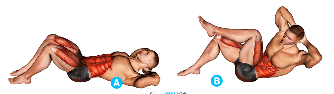 Abdominales cruzados ¿Cómo se hace? Abdominales cruzados ¿Cómo se hace?